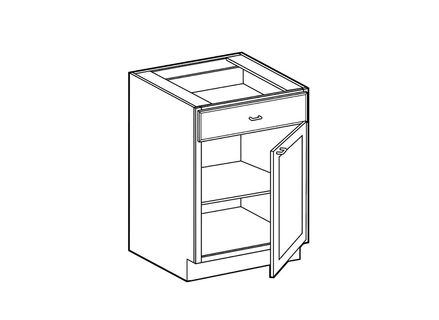 1 door 1 drawer base